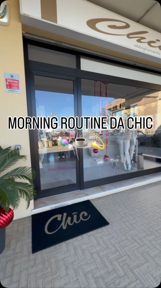 La nostra morning routine da Chic 🎀 ☕️🍬 👗Un caffè, un po’ di cioccolato e l’amore per i dettagli 💫