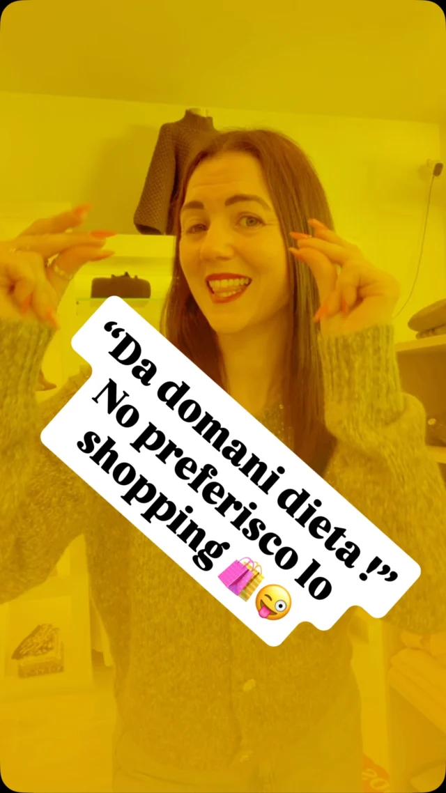 La dieta parte di lunedì, lo sappiamo 😉
Ma la vera motivazione è un outfit nuovo!
E ricordati: anche con qualche chilo in più sei bellissima 💕
In negozio ti aspetta tutta la stagione
autunno/inverno -30% 👗❄️ #sconti #saldiinvernali #dietalunedi #nutrizioneconsapevole #sanmarino
